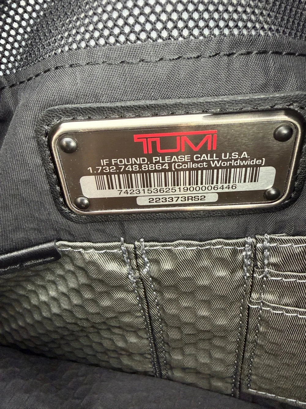 Tumi Alpha Bravo Foster Ballistic Nylon With Lea Trim Messenger Briefcase Bag